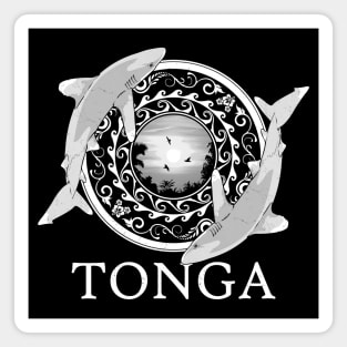 Oceanic Whitetip Sharks Tonga Pride Magnet